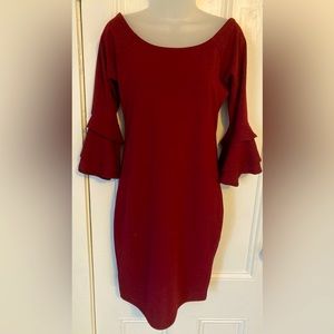 BLVD Bell sleeve cocktail dress